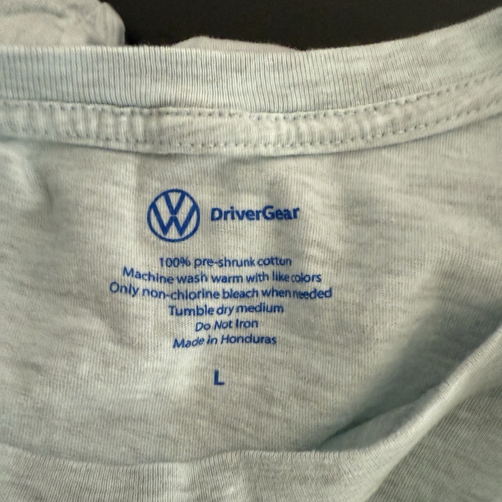 Volkswagen Van Bus T-Shirt Adult Large Cotton/Poly Adventure Is Calling Mountain - Picture 4 of 6